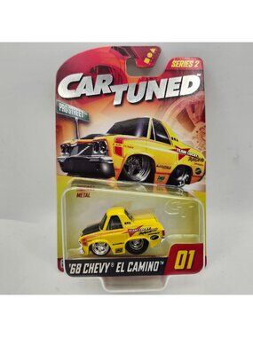 MGA CarTuned Series 2 No 01 Tuned 68 Chevy El Camino Pro Street Yellow Walgreens